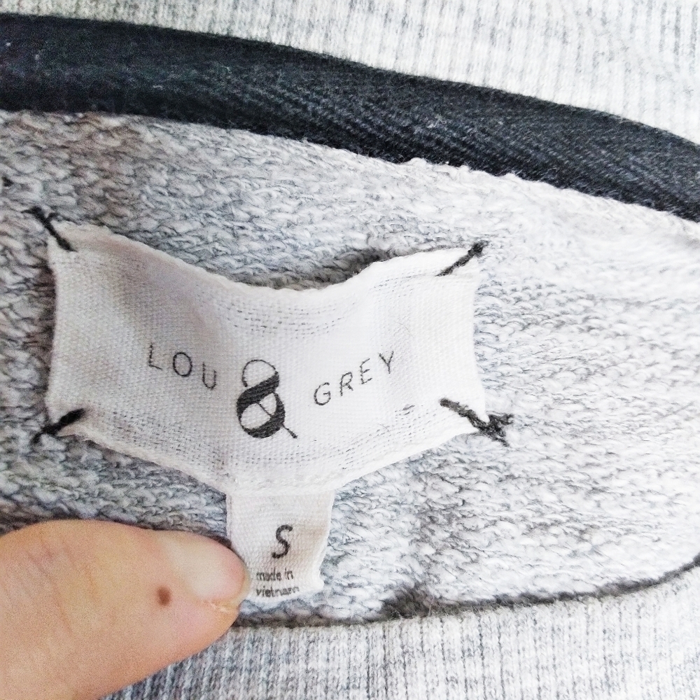 Lou & Grey Striped Textured Sweatshirt Sweater - Picture 6 of 6